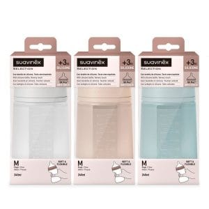 SUAVINEX BIBERON SILICONA SOFT COLOUR + 3 MESES 1 UNIDAD 240