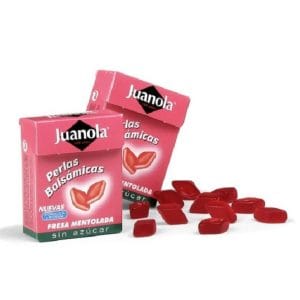 JUANOLA PERLAS FRESA MENTOLADA 25 G