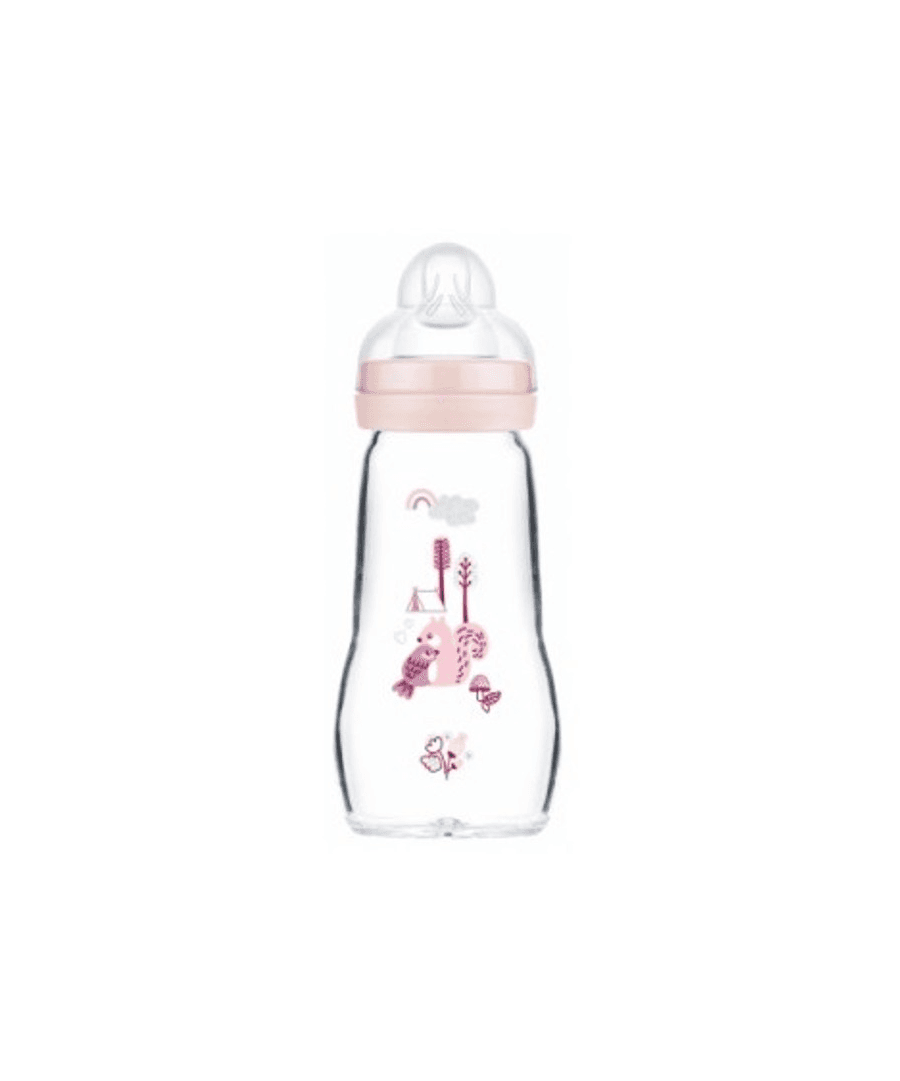 MAM BIBERON CRISTAL FEEL GOOD +0 ROSA 260 ML