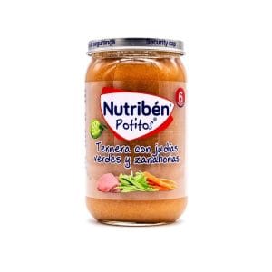 NUTRIBEN TERNERA CON JUDIAS VERDES Y ZANAHORIAS  POTITO 235
